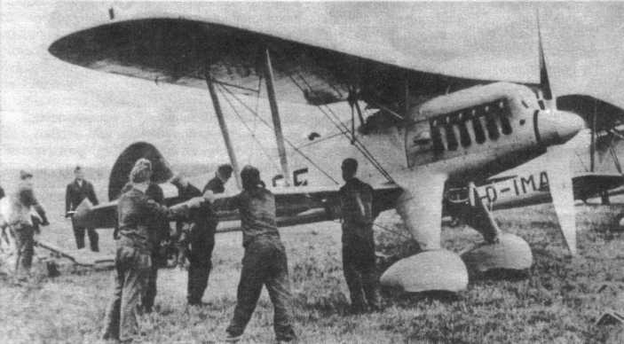 фото самолет второй мировой германии he-51